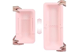 Over the Sink Colander Strainer Basket - Wash Vegetables and Fruits, Drain...