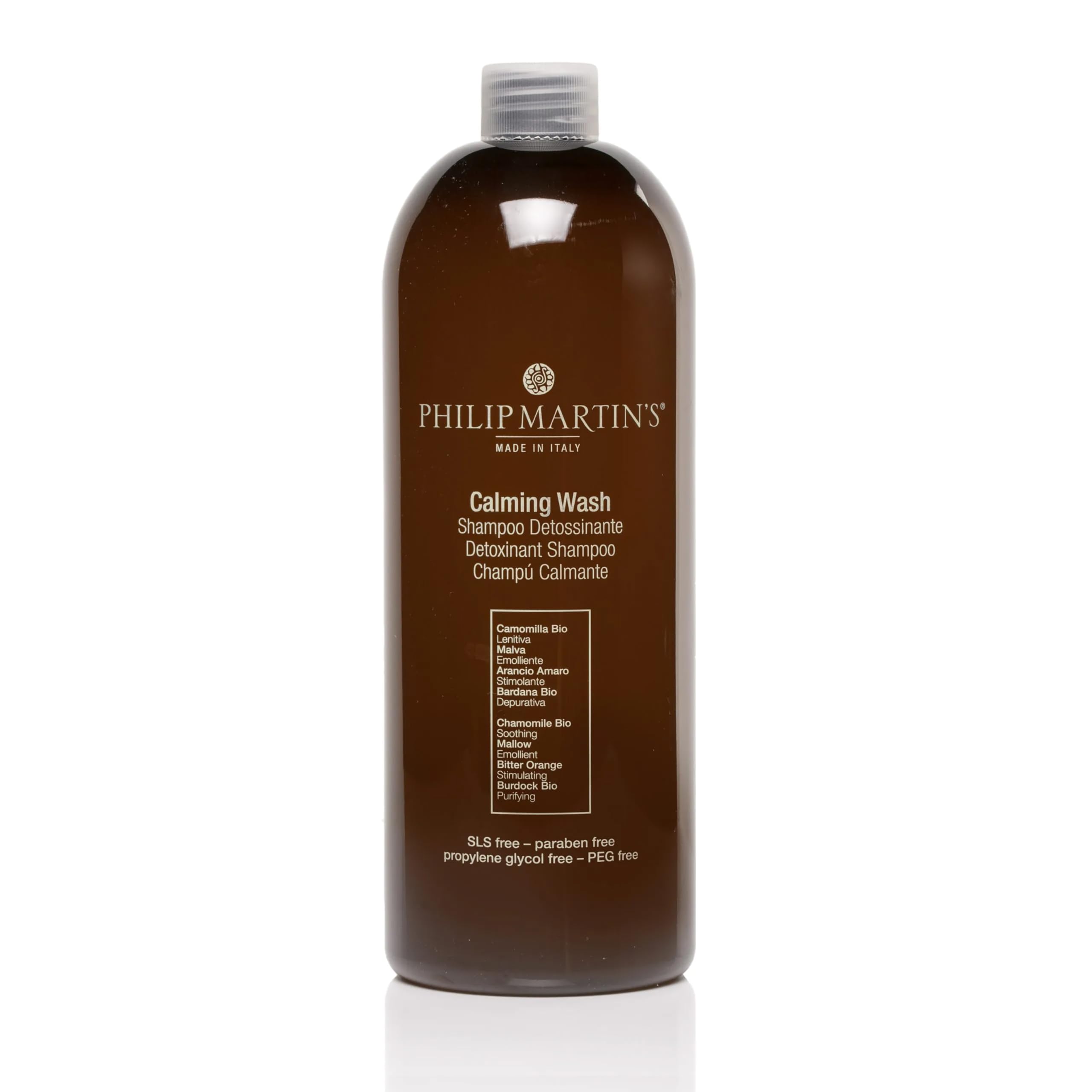 Philip Martin's Calming Wash 1000 Ml. Champú calmante y desintoxicante para el cuero cabelludo seborreico y el cabello