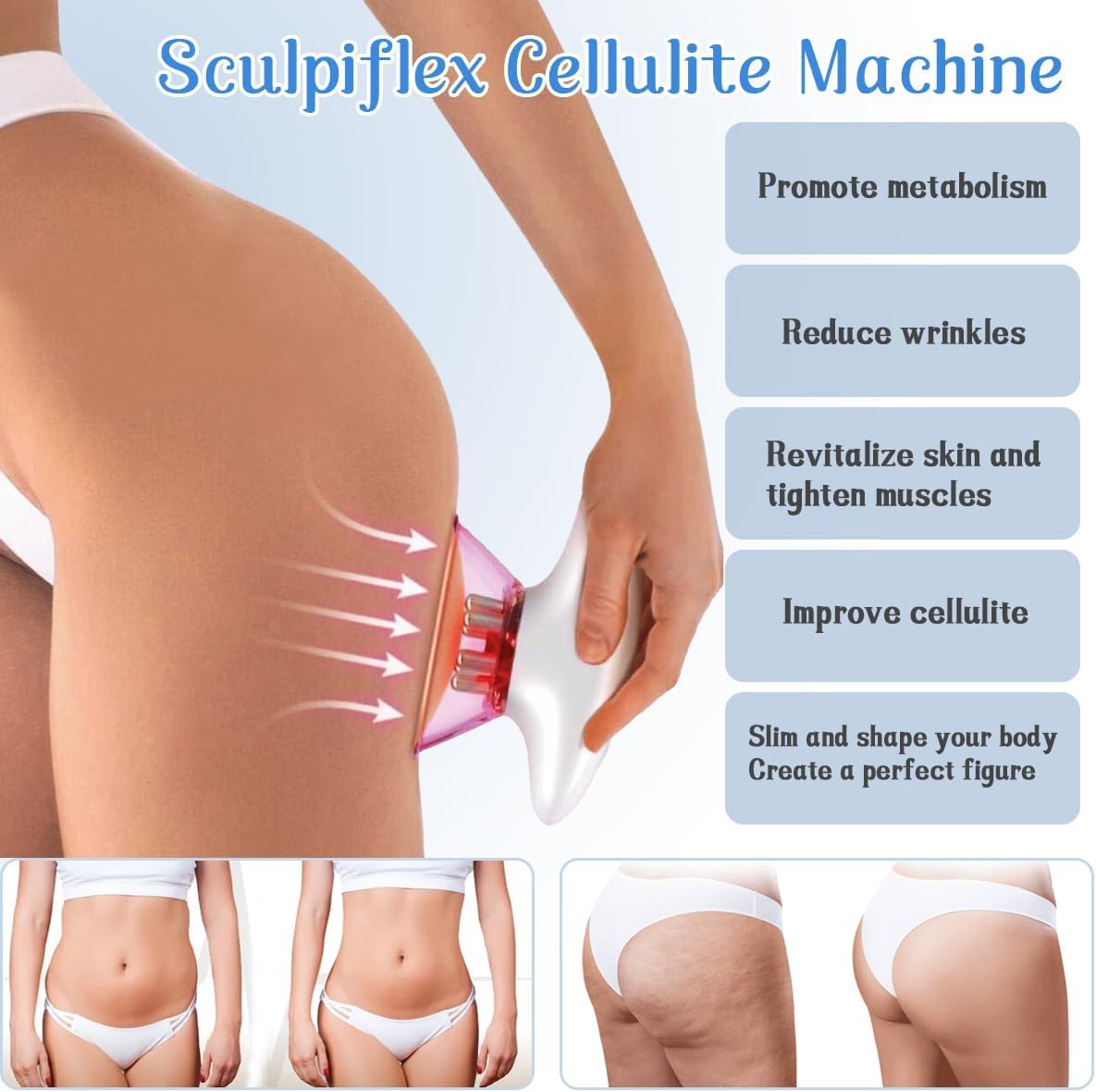 Elektrisches Anti Cellulite Massagegerät 3in1 Schröpfmassagegerät