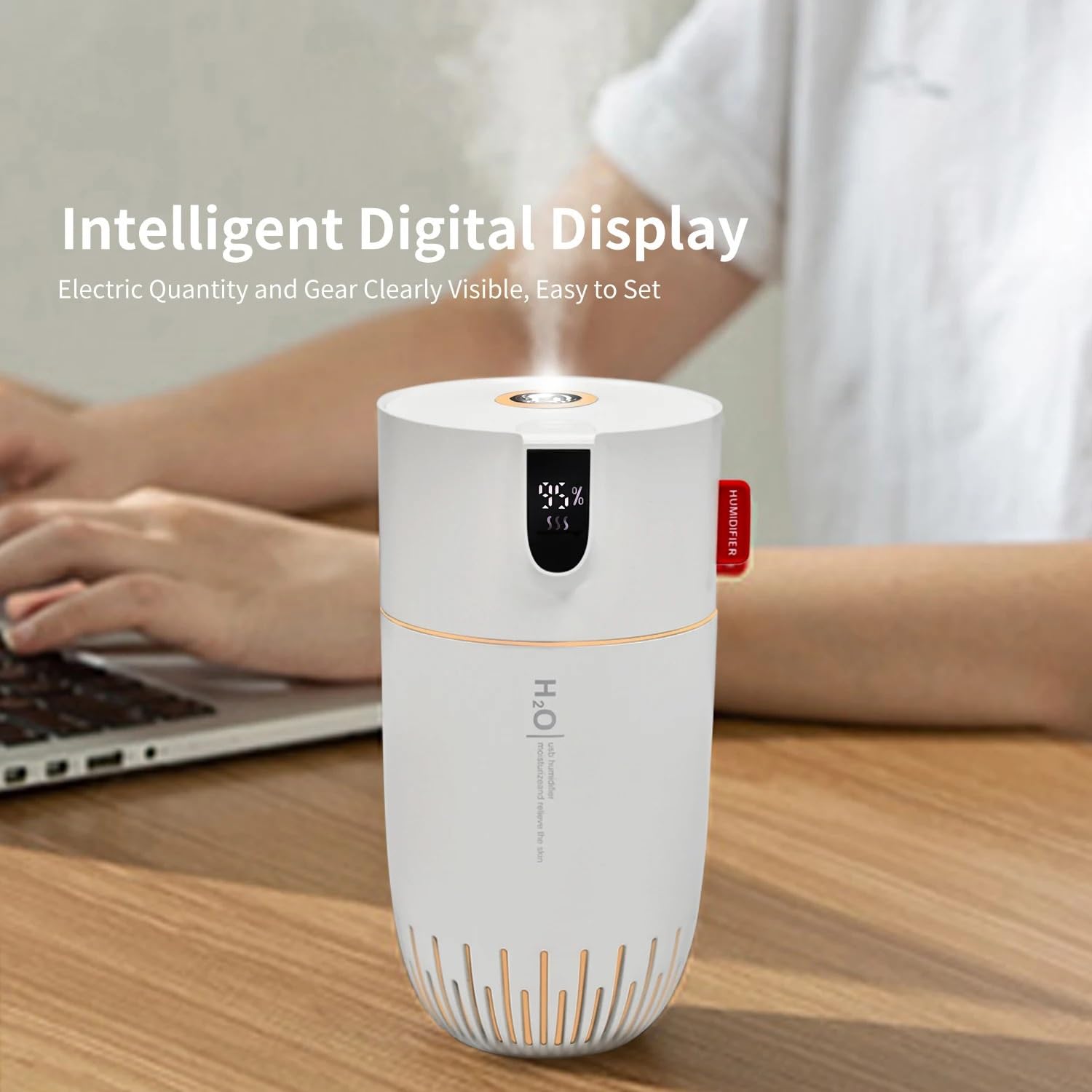 Nawilżacze 450ML przenośny dyfuzor olejków eterycznych z mgiełką USB akumulator dyfuzor do aromaterapii do samochodu Mini Nawilżacz USB