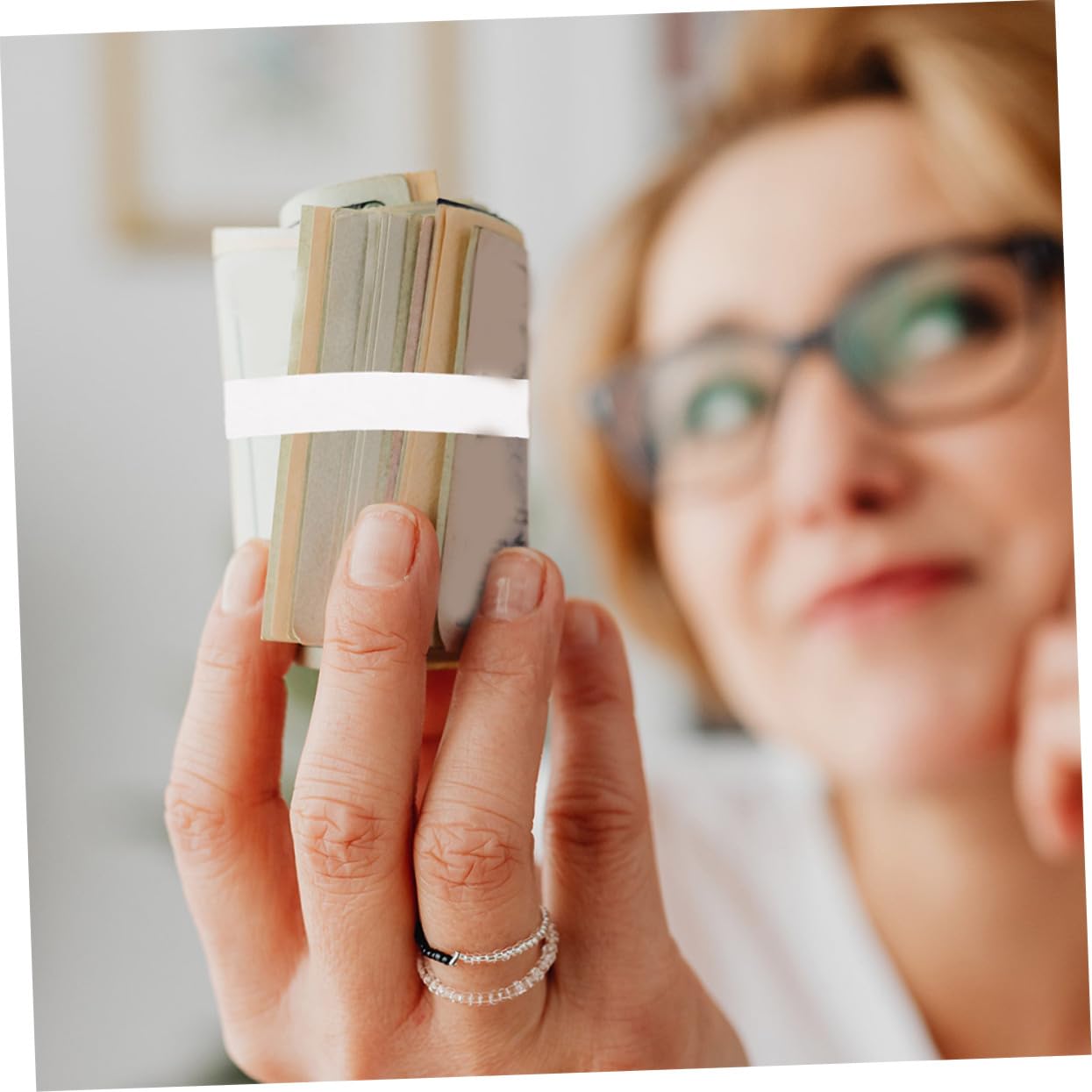 SHINEOFI 8rollen Geldbänder Für Geldscheine Praktische Papierbanderolen Zur Sicheren Bindung Von Banknoten Für Und Finanzinstitute
