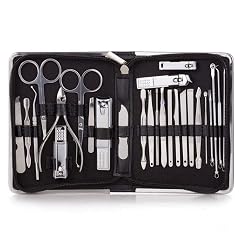 26 Pcs Professional Nail Clippers Manicure Set Stainless Steel Nail Cutter Scissor Cuticle Nipper Nail Tools Set D