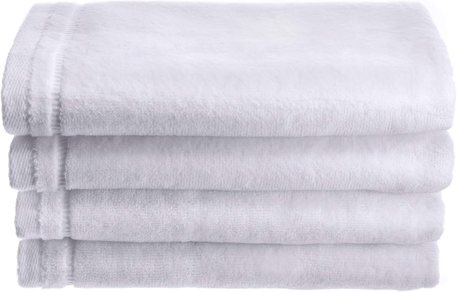 EOM Basic White Bath Towels Cotton 20" X 40" 6 Pack Home