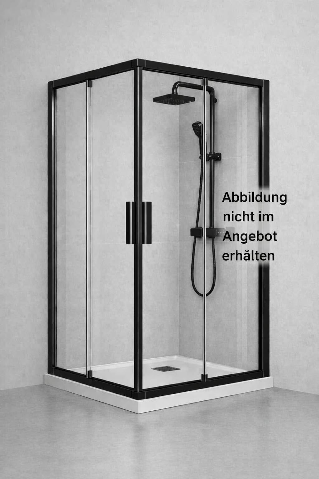 2 Magnetische Duschdichtungen Schwarz 90 Grad I Für Glasstärken 6 bis 8 mm. Längen 180 bis 200 cm (180 cm)