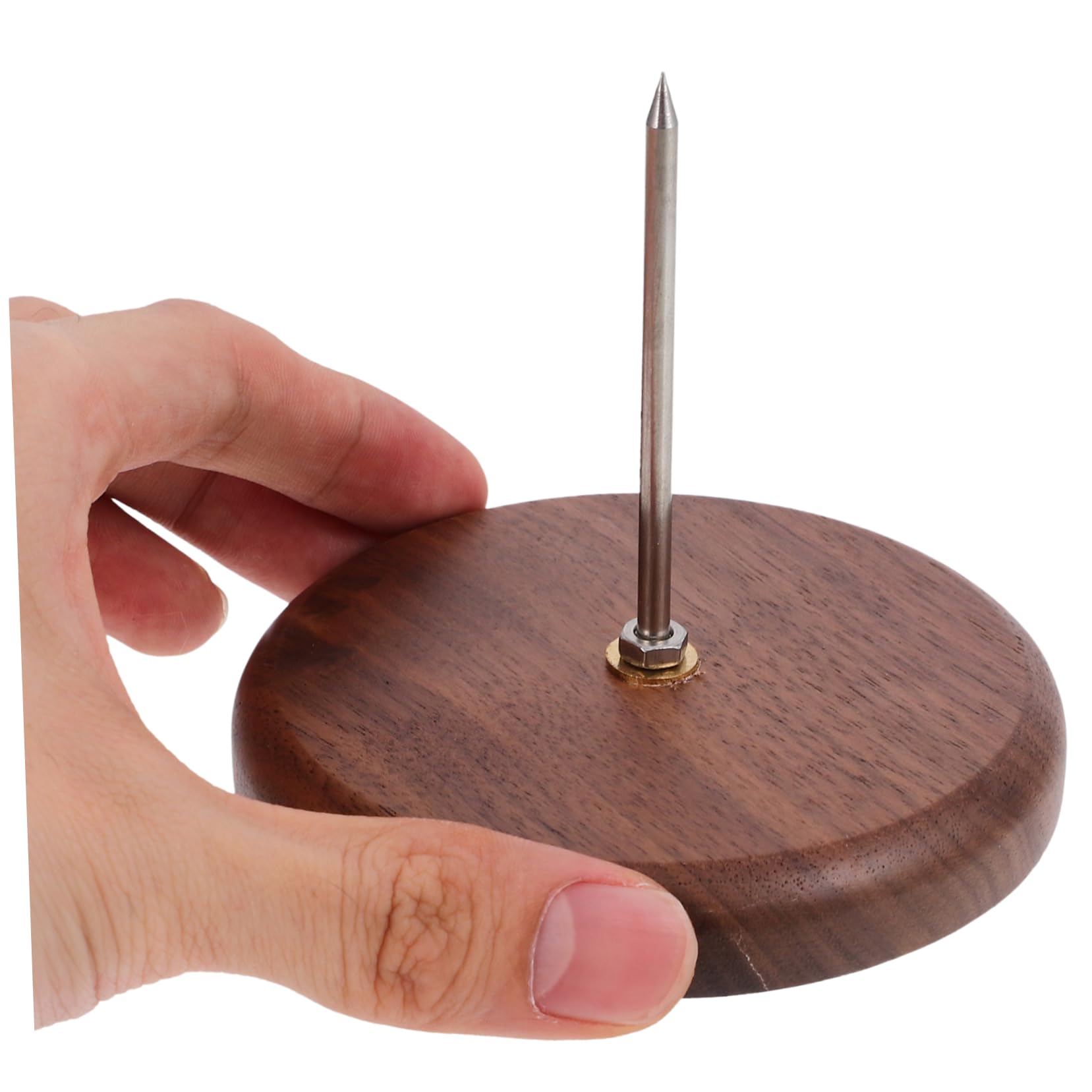 SEWACC 3st Rechnungseinlage Stift Stock Stand Quittung Spike Halter Fahrkarte Rechnungsinhaber Ticketschalter Spitze Praktischer Memohalter Bürobeleg-Organizer Überprüfen Eisen Brown