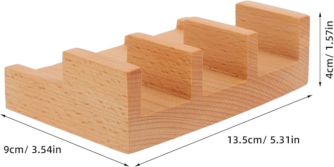 VOSAREA Plato Sushi de Madera Forma U Sashimi Exhibidor miniatura 3