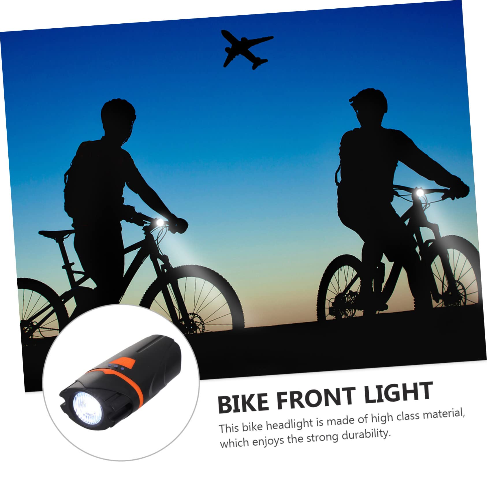 BESPORTBLE 2pezzi Lampada Frontale per Bicicletta USB Ricaricabile e Facile da Installare Accessorio di Sicurezza per Ciclismo Notturno e Condizioni Meteorologiche Avverse