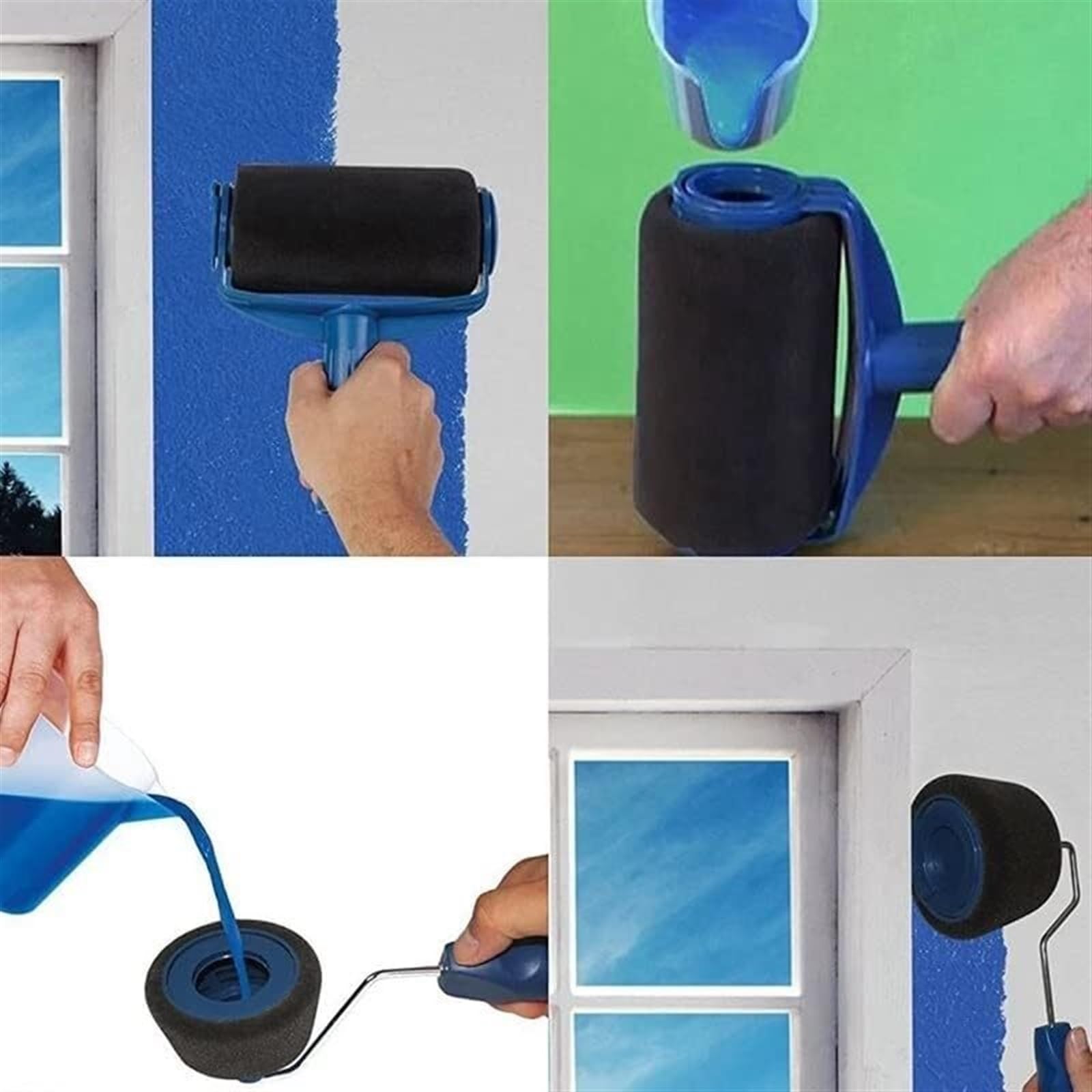 rouleaux à peinture, 8 rouleaux de peinture multifonction pour murs et angles