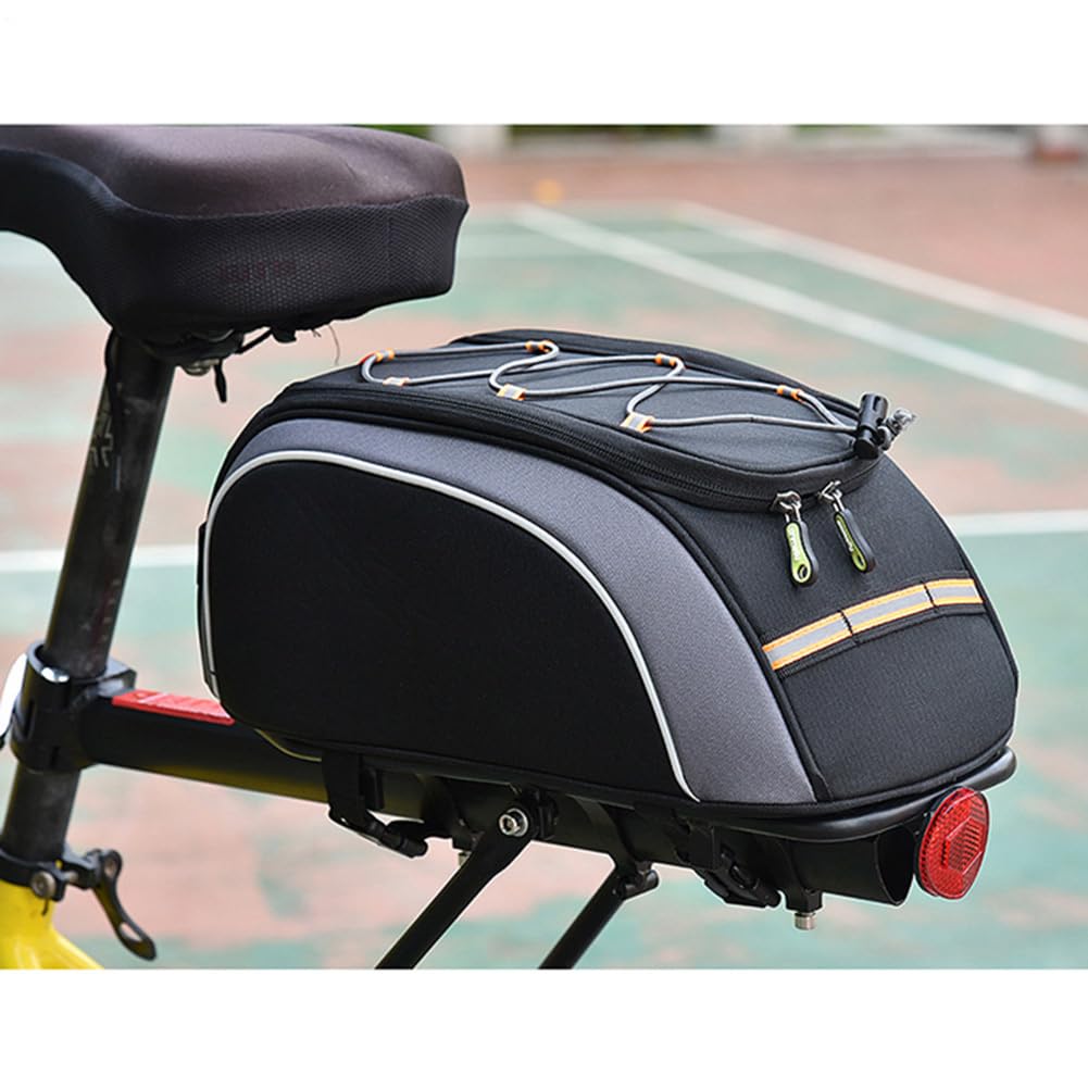 Generico Borsa Impermeabile da 8 Litri per Portapacchi Posteriore, Custodia Estensibile per Bici, Portapacchi Robusto per Attrezzatura da Ciclismo, per Ciclismo e Articoli Essenziali per l'outdoor -