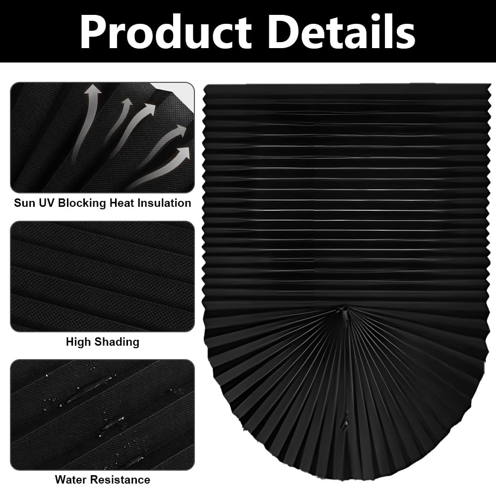 Lotvic 4 Pack Temporary Blinds, 60x150CM Stick on Blinds, Easy to Cut and Fit, No Drill Blind for Windows, Door, Kitchen, Bathroom, Bedroom Blackout Thermal Privacy Protection (Black, Light Filtering) - Image 4