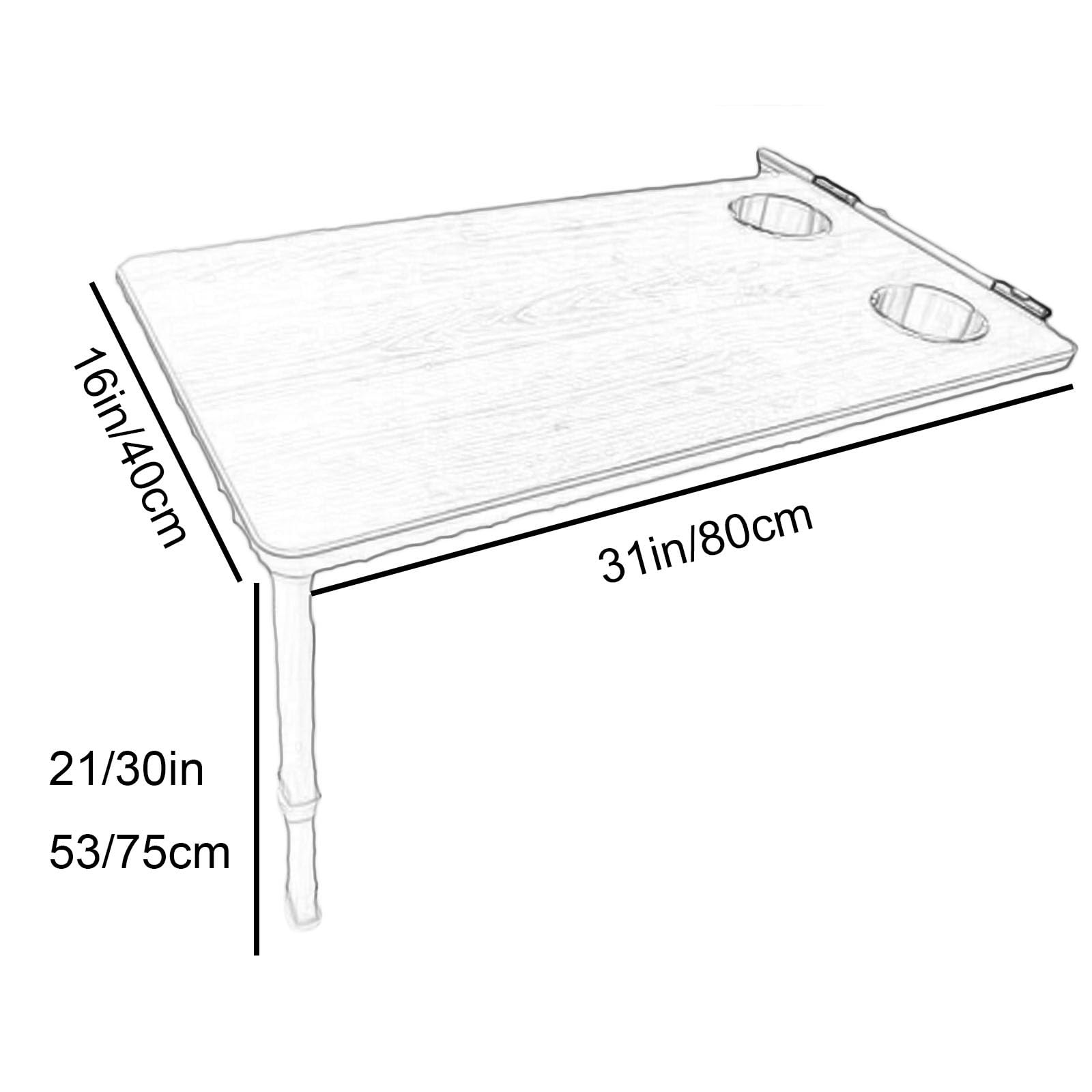 Table pour Camping Car avec Supports Réglables, Table de Camping Pliante Murale pour Camping Car, en Bois, Poste de Travail Multifonctionnel et Peu Encombrant pour Bureau(Yellow)
