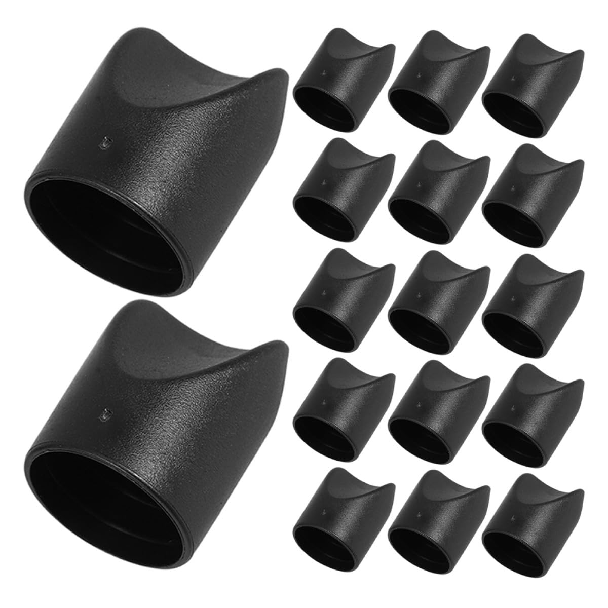 48 Tapones de nylon negro para reparar patas de silla plegable y metálica de 7/8"