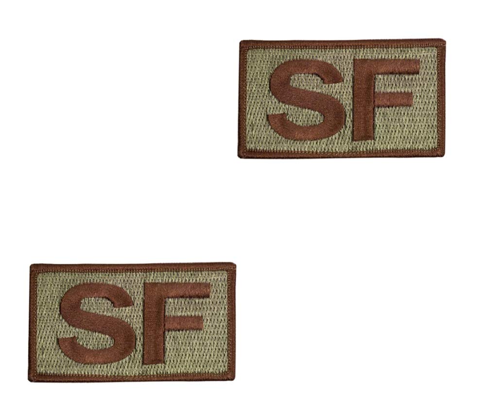USAF SF Letters (Security Force) OCP Spice Brown Patch (Military Issued)-Veteran Owned Business-2