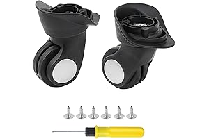 Samsonoite Luggage Replacement Wheel - Durable Plastic Swivel Caster with 3 Holes