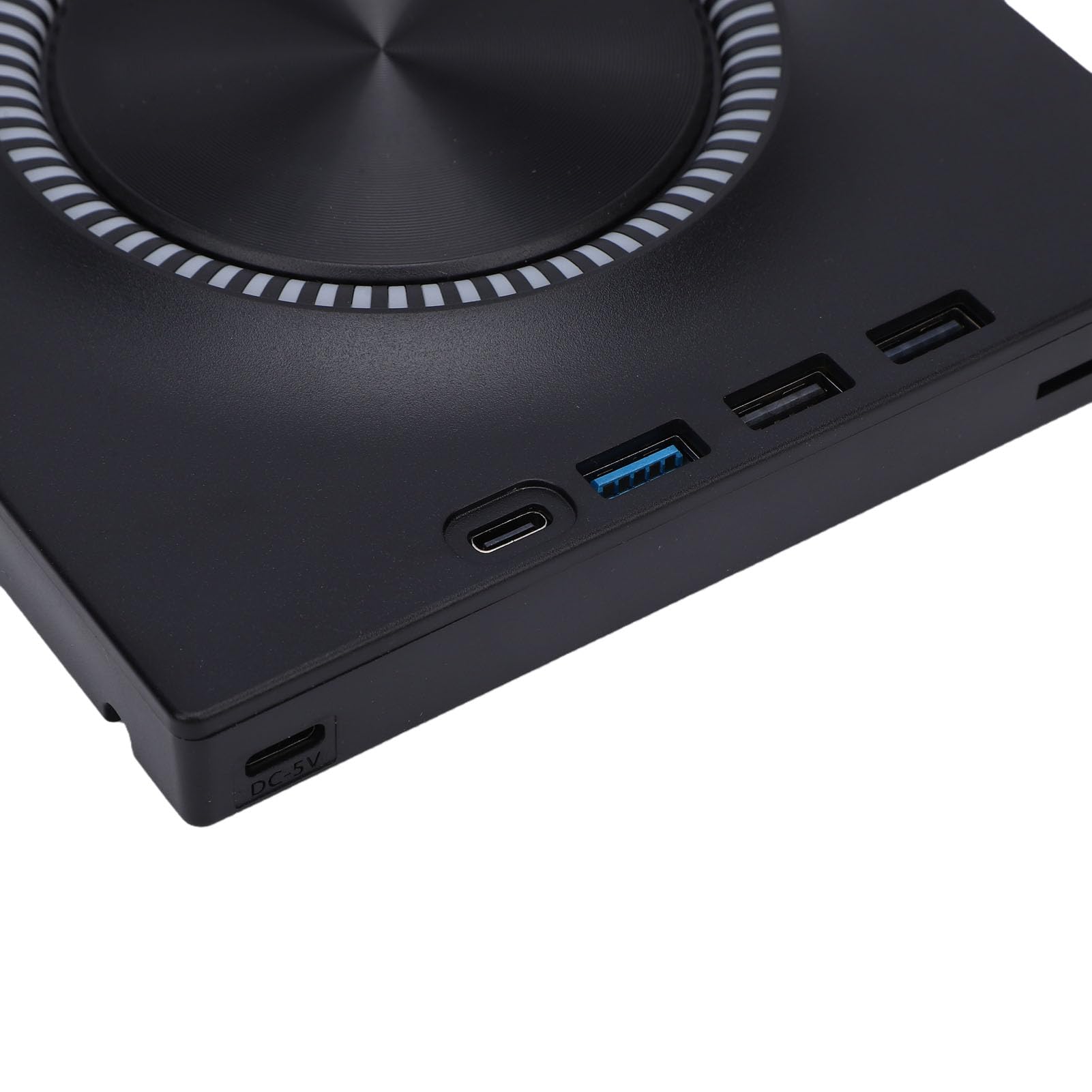 Cuifati Externes Optisches Laufwerk, 7-in-1, 5 Gbit/s, Hochgeschwindigkeits-USB 3.0, CD-DVD-Brenner, Schlank, Tragbar für Desktop-PC, Externes CD-DVD-Laufwerk mit USB-Hub und Kartenleser, Kompatibel