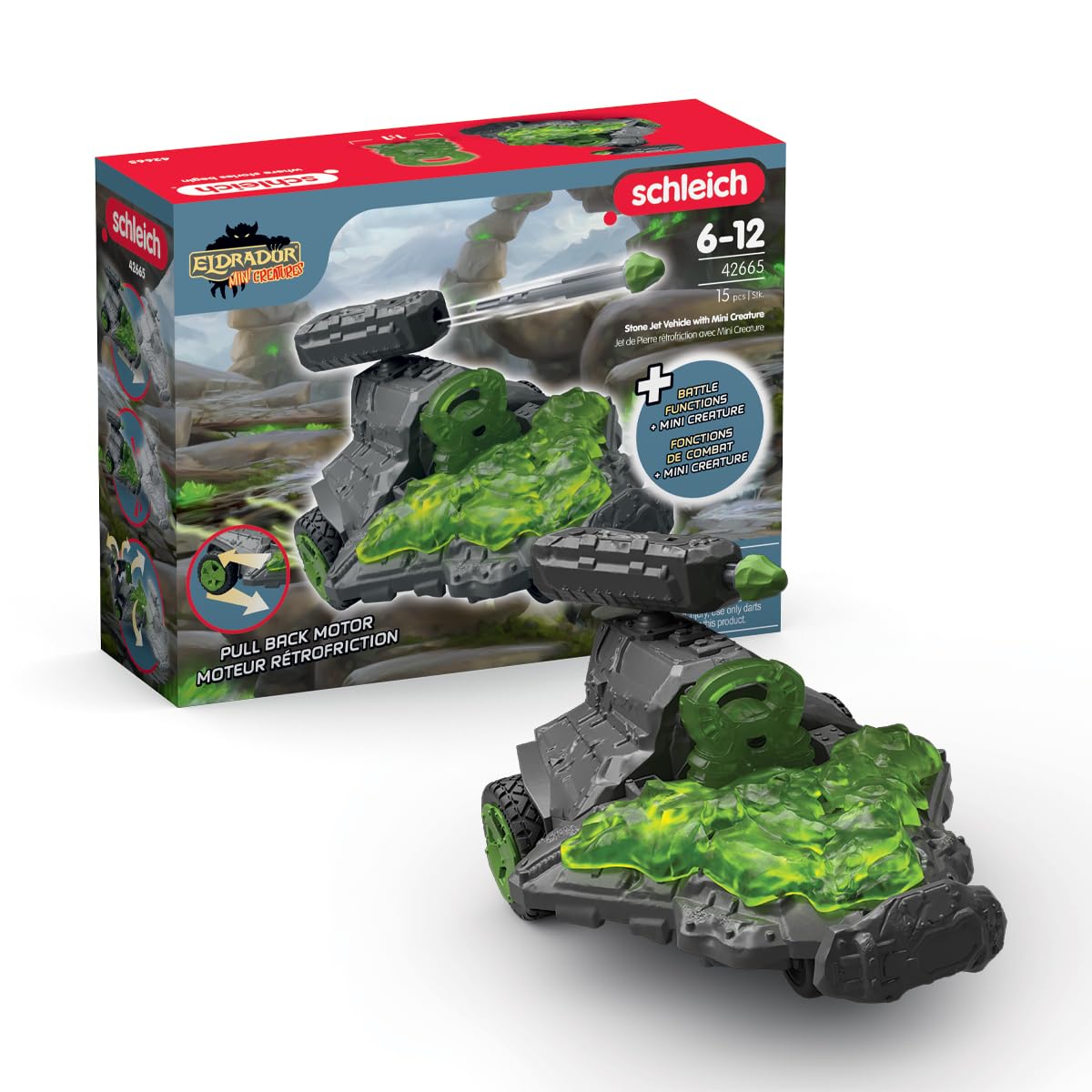 Schleich Eldrador Creatures Stone Jet With Mini Creature Toy Playset