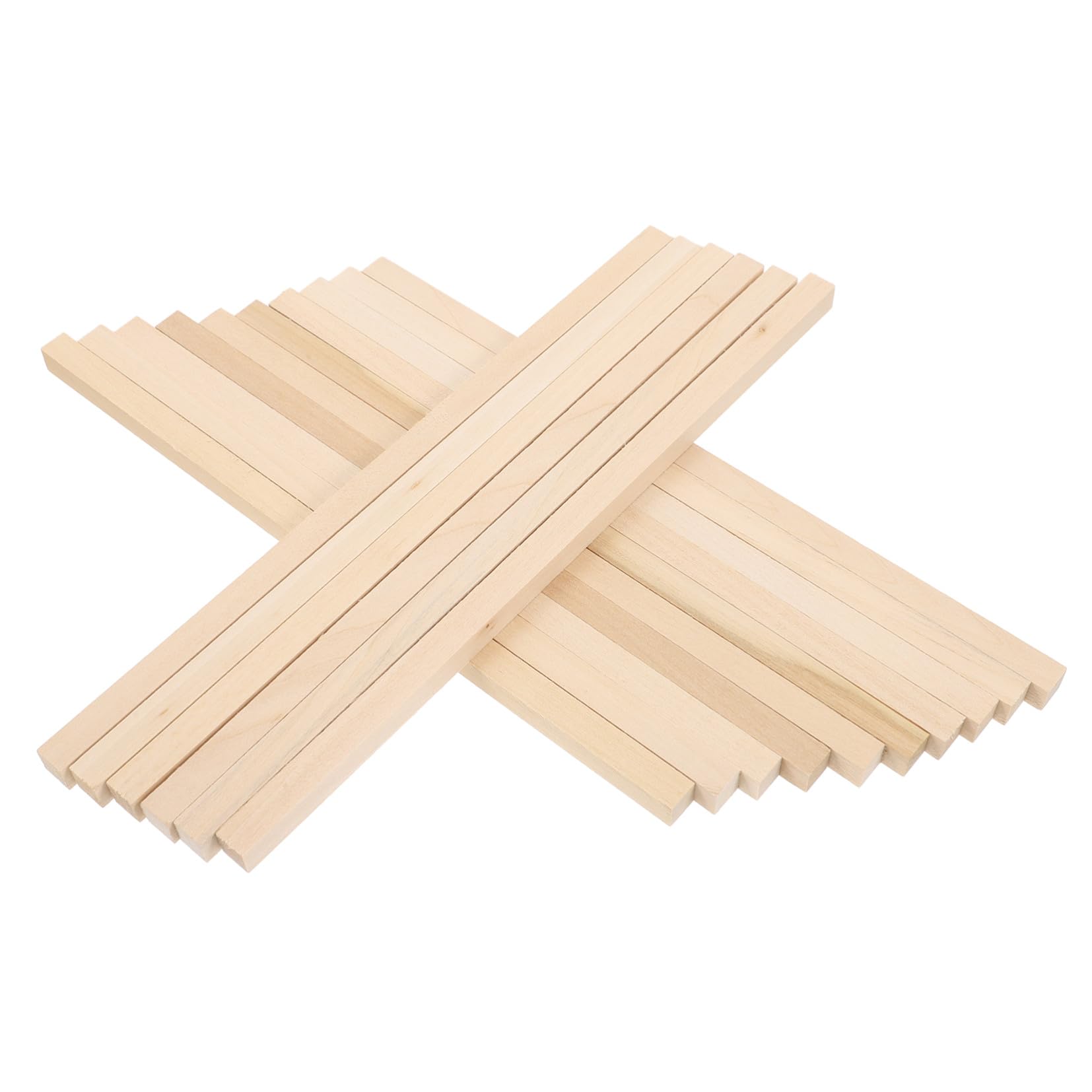 Gadpiparty 60 Stück Quadratische Holzbearbeitungsdübel aus Lindenholz 25 X 1cm Flexibel und Zuschneidbar für Selbstgemacht Holzbastelarbeiten und Modellbau zu Hause
