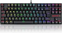 Teclado Magnético Gamer Redragon Kumara PRO K552RGB USB RGB Preto Switch Marrom