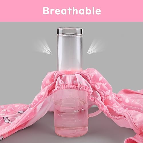 Miniatura 3 de Littleforbig Funda para pañales para adultos de tela impermeable reutilizable lavable ajustable - Blushing Baby M