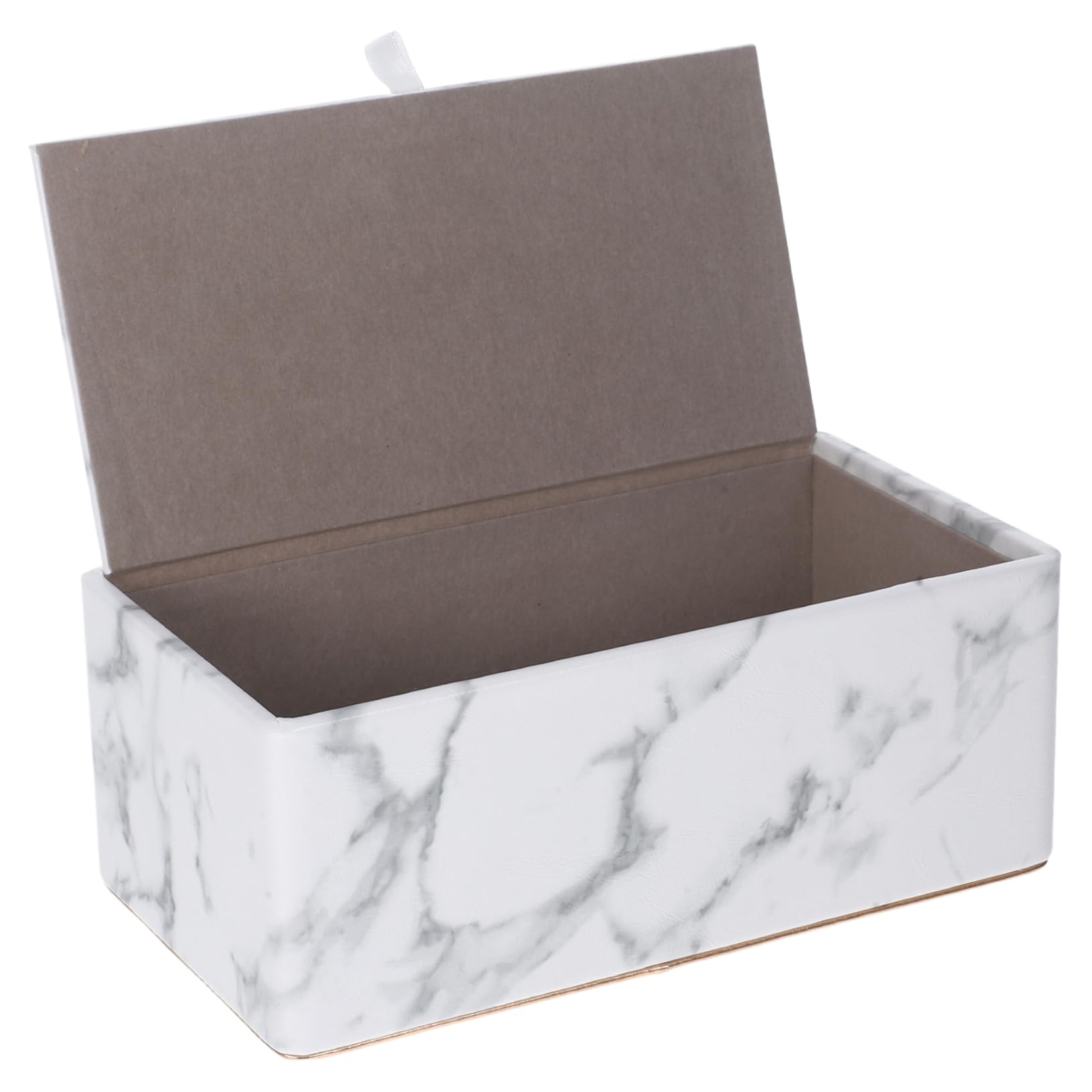 Ciieeo Marble Paper Box Desktop Tissue Organizer Easy Access Multi-Purpose for Home Office Dining