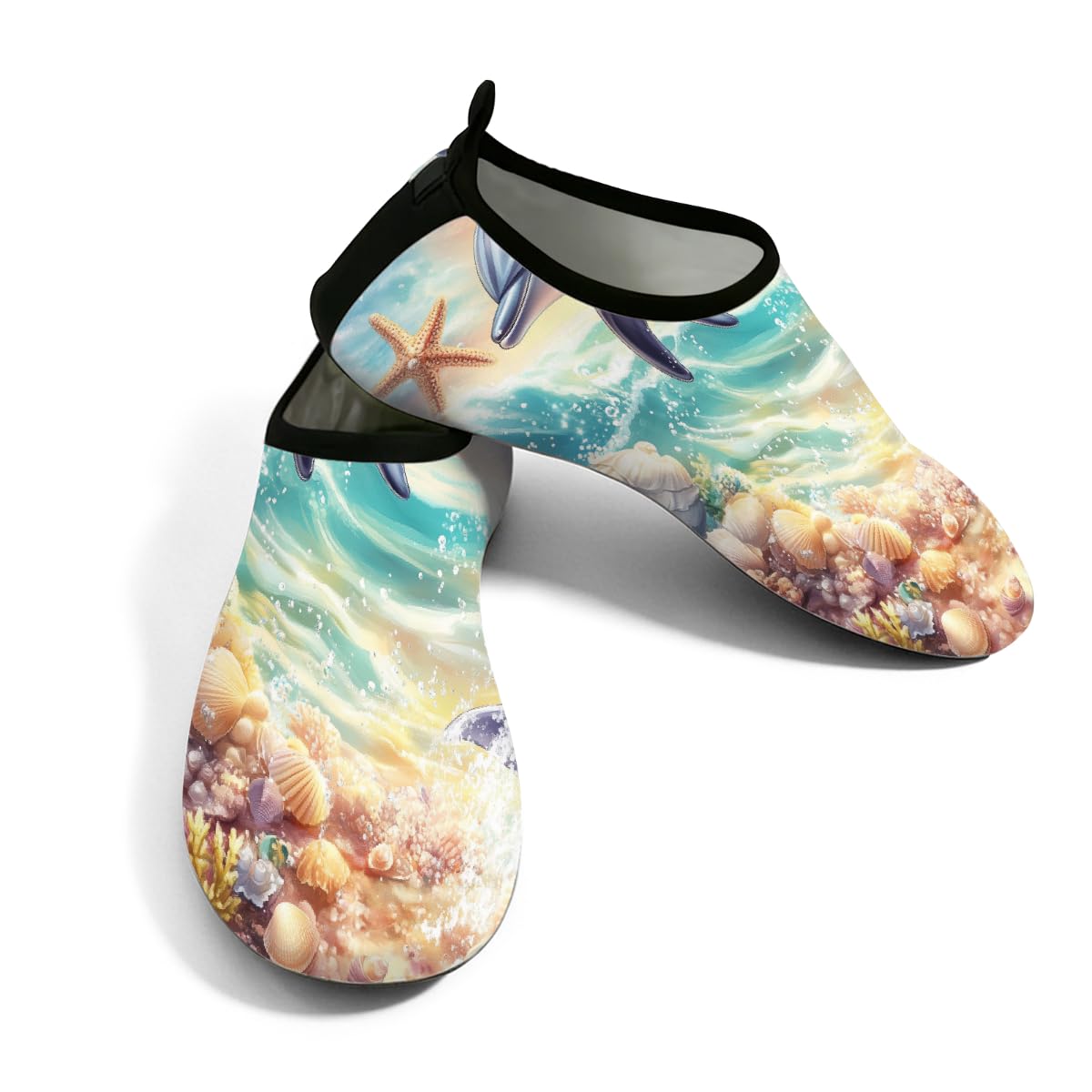 Zapatos de natación elásticos y calcetines acuáticos de secado rápido para caminar y barco 7
