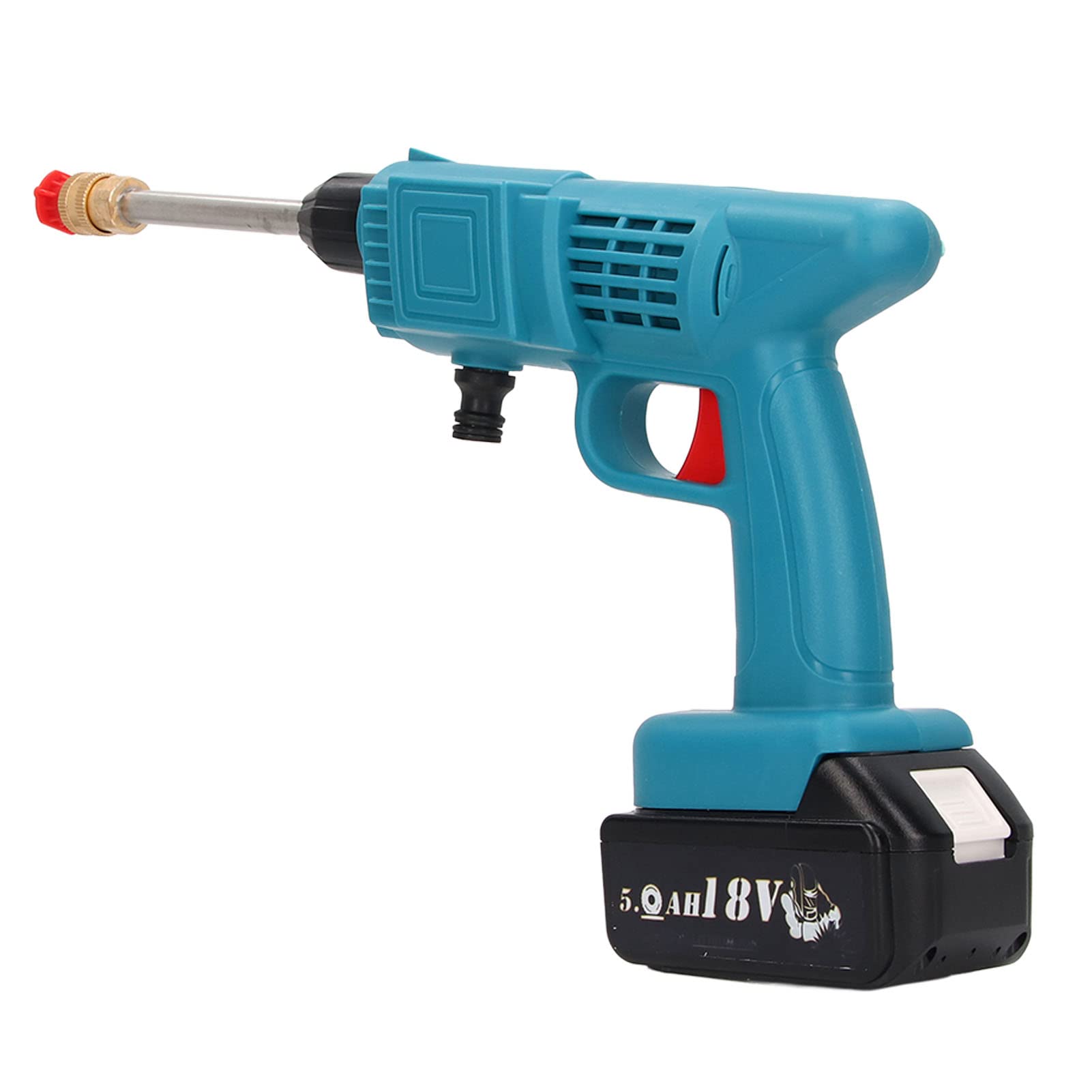 Hidrolimpiadora de Coche, hidrolimpiadora de Coche Recargable de 800W, hidrolimpiadora portátil inalámbrica con Filtro para BL1815 BL1820, para regar Jardines, Limpiar tejados, Barcos, Suelos