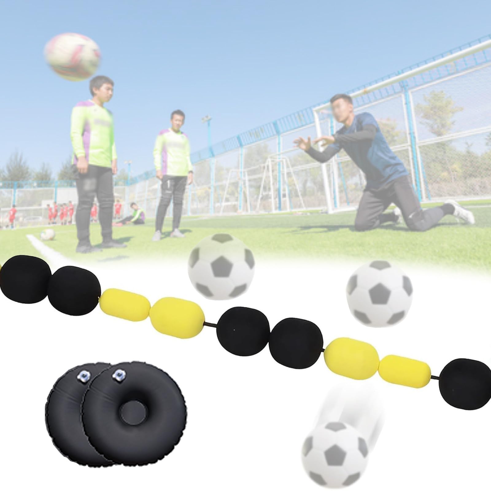 Fußball-Torwart-Trainingsgerät – verbessert Reflex und Beweglichkeit mit verstellbarem Ballabweiser für dynamische Trainingseinheiten