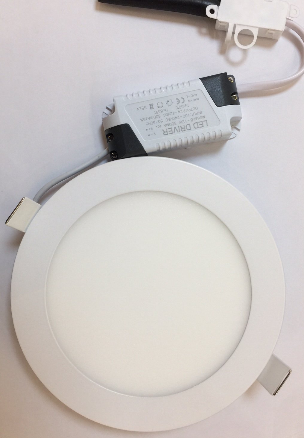 FORLIGHT Easy - Downlight empotrable redondo LED integrado Blanco mate - Blanco cálido
