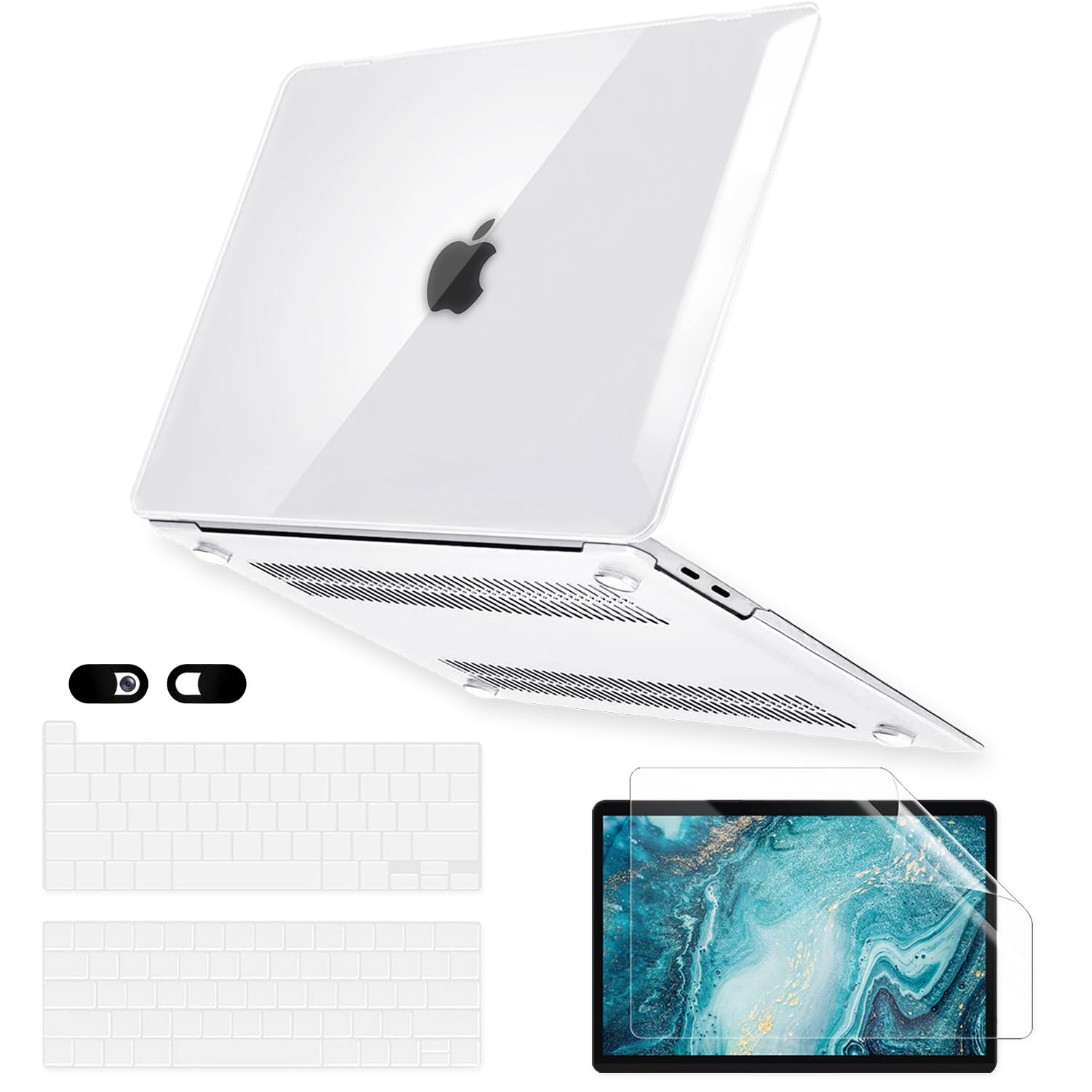 Amazon.com: Crystal Clear Case for MacBook Pro 13 inch M2 M1 A2338