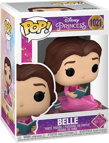 Miniatura 3 de POP Disney Ultimate Princess - Belle Funko Pop figura de vinilo paquete con funda protectora compatible con caja de pop multicolor 375 pulgadas