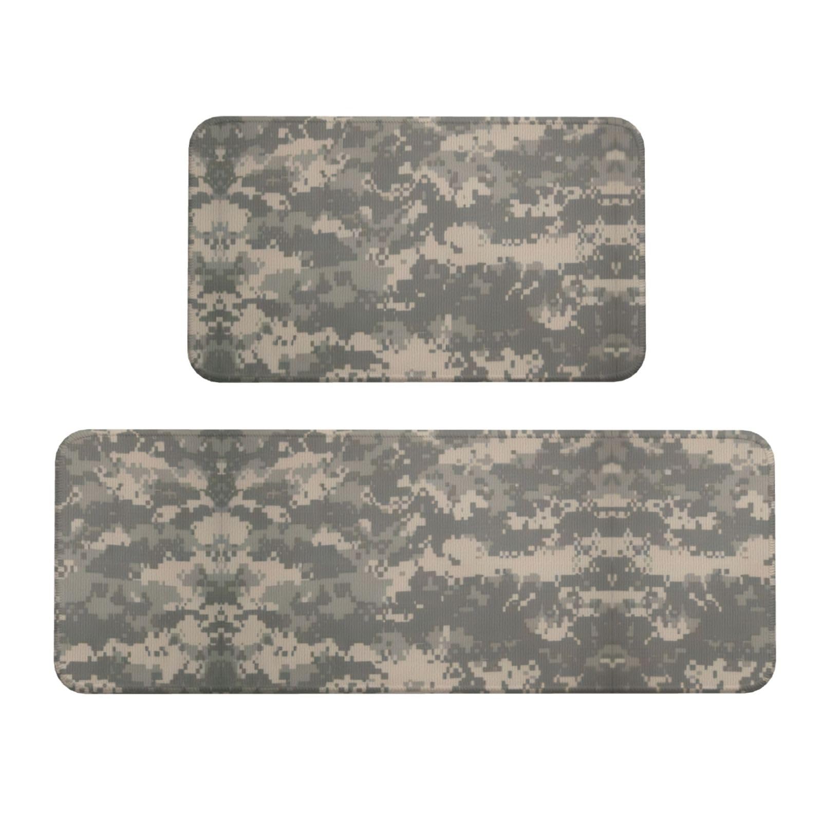 Alfombrillas de cocina de camuflaje digital ideales para proteger la entrada y el lavadero