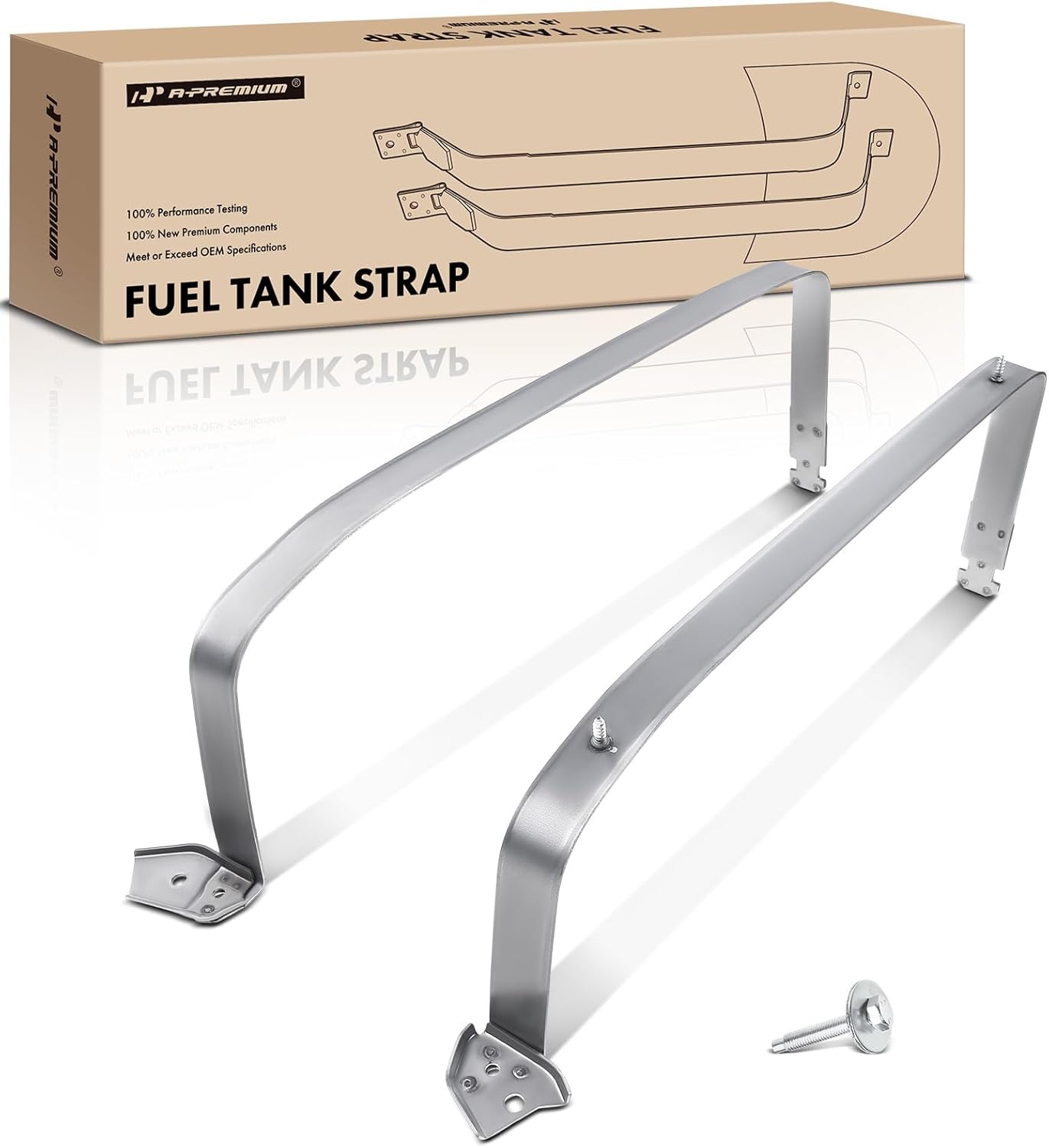 A-Premium Fuel Tank Straps Compatible with Ford Focus 2000 2001 2002 2003 2004 L4 2.0L 2.3L 2-PC Set