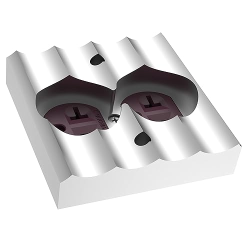 Miniatura 10 de Viborg VM01G Receptáculo dúplex audiófilo 20A 125V de cobre puro audio HiFi montaje en pared placa de pared de alta gama toma de corriente alterna