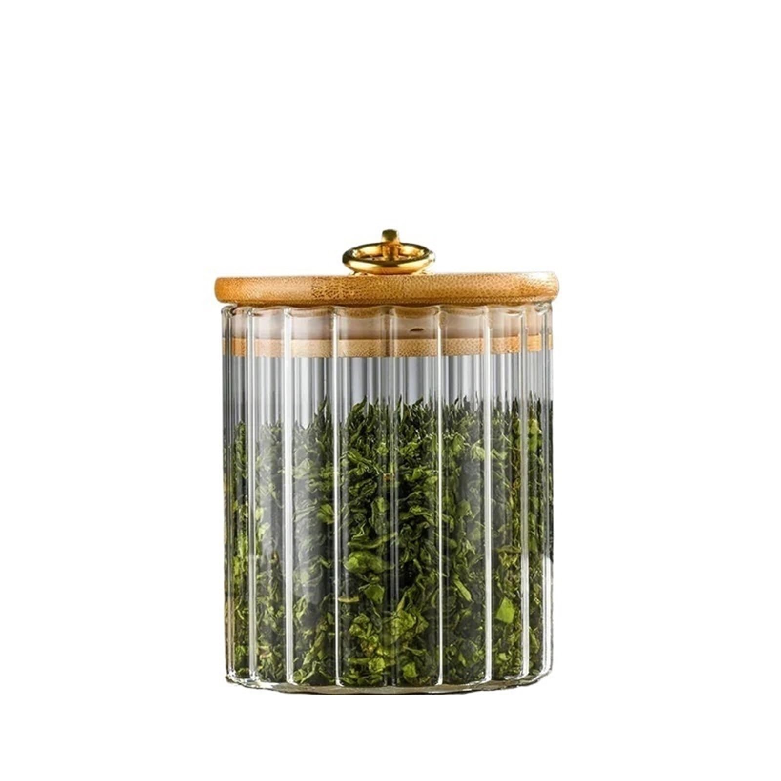 ZNJAMN 1pcs Glass Food Jar With Sealed Lid Kitchen Pantry Grains Storage Bottle Jars Canister for Pickling(550ml)