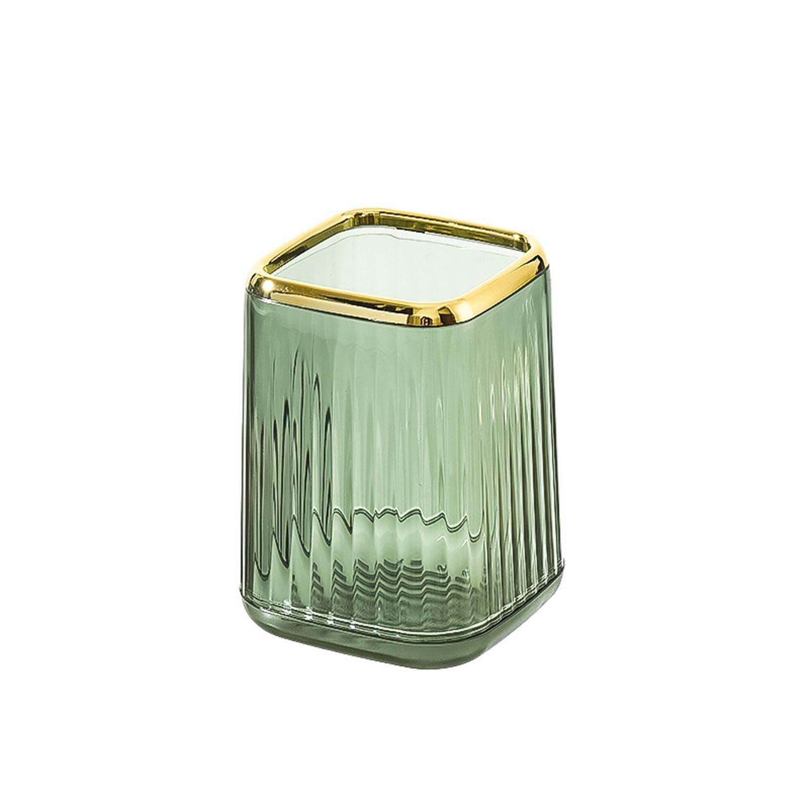 Makeup Brush Holder Organizer For Vanity Make Up Brushes Holders Container Storage Cup With Striped Design For Bathroom Organizer Container Storage Pen Pencil Cosmetic