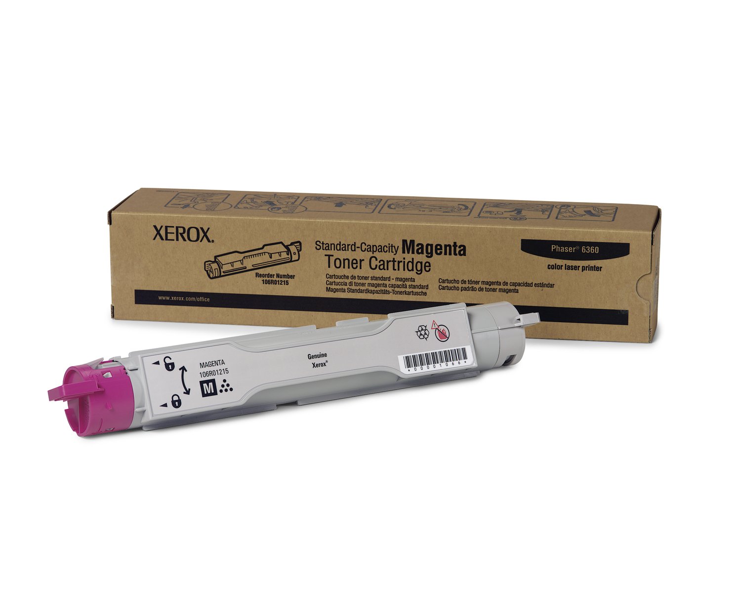 Xerox cartuccia toner capacità standard magenta, Phaser 6360 toner per stampanti laser, Phaser 6360, magenta, Xerox, Xerox Phaser 6360, 1 PC (S), stampante laser, 5000 pagine)
