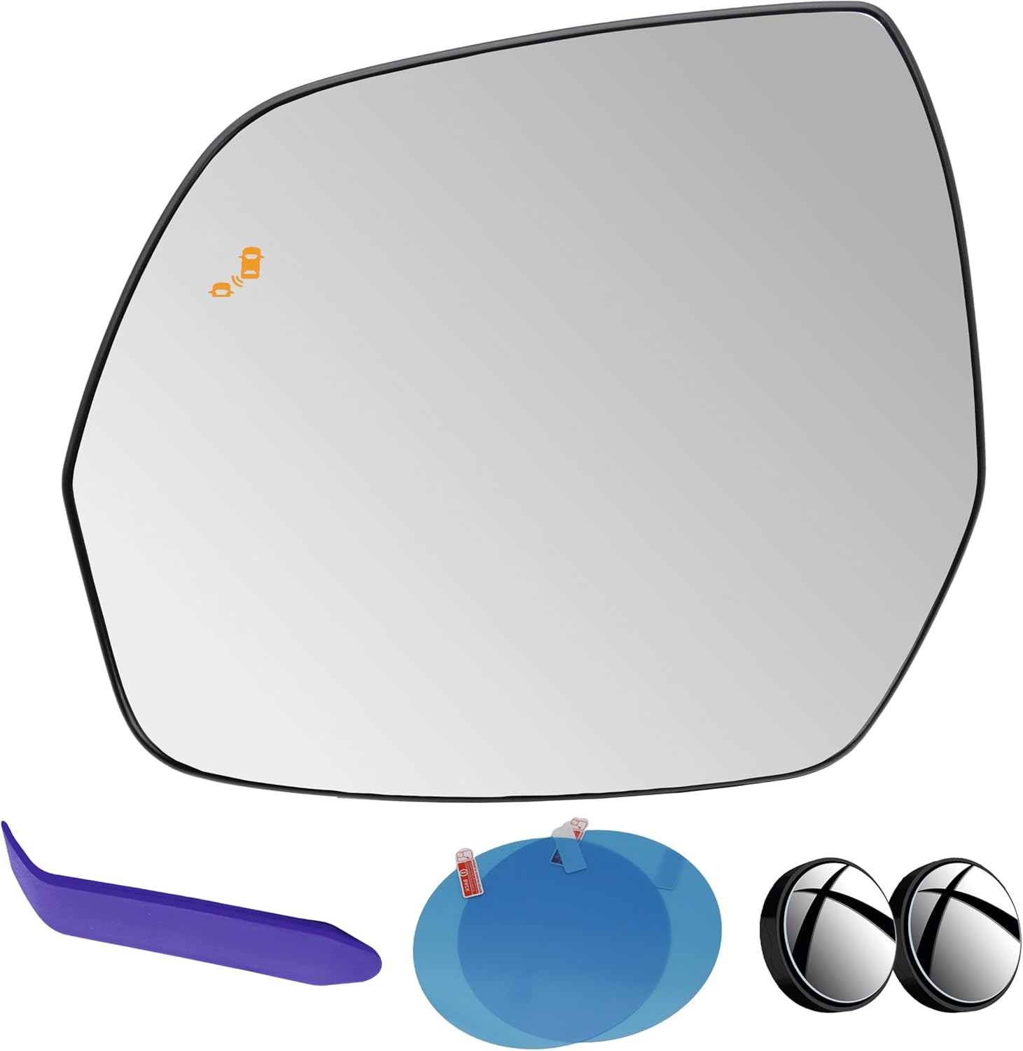 EAP Driver Side Mirror Glass Compatible with Lincoln Aviator 2020-2026, Heated with Blind Spot, Without Auto Dimming, LC5Z17K707E