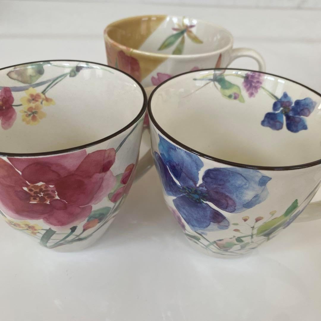 美濃焼 可愛い花柄 食器14点セット 美濃焼 可愛い花柄 食器14