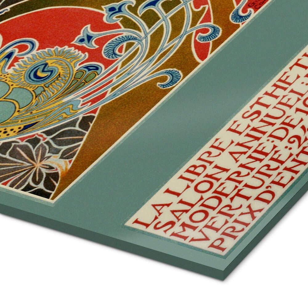 Posterlounge La Libre Esthetique Salon Annuel Cuadro de metacrilato | 40 x 80 cm de Gisbert Combaz Rojo Cuadros Decoración para la pared