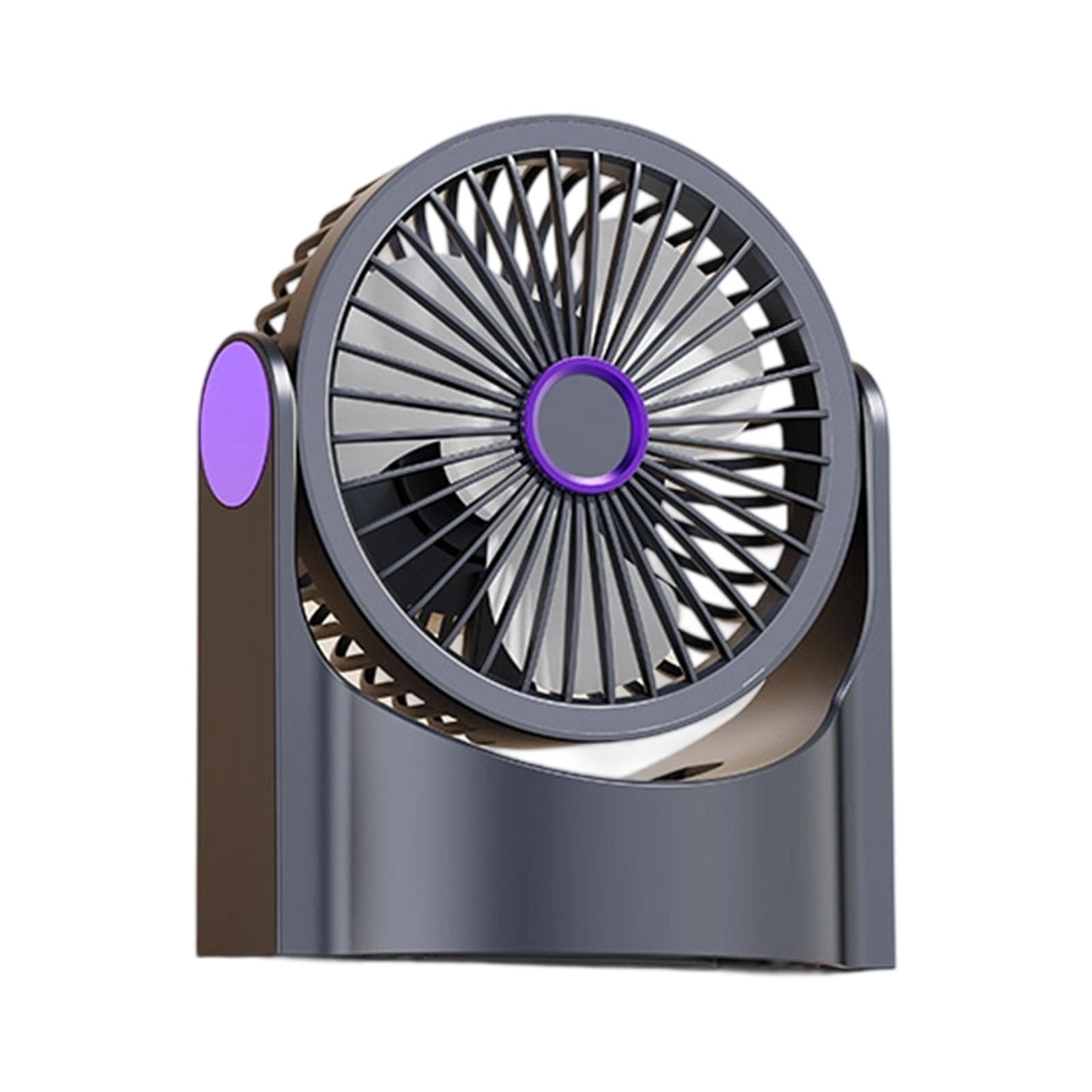 Uqezagpa Practical Small Cooling Fan Air Circulation Fan with Adjustable Speed & Light Suitable for Indoor Desk Table Mounting Rechargeable Circulation