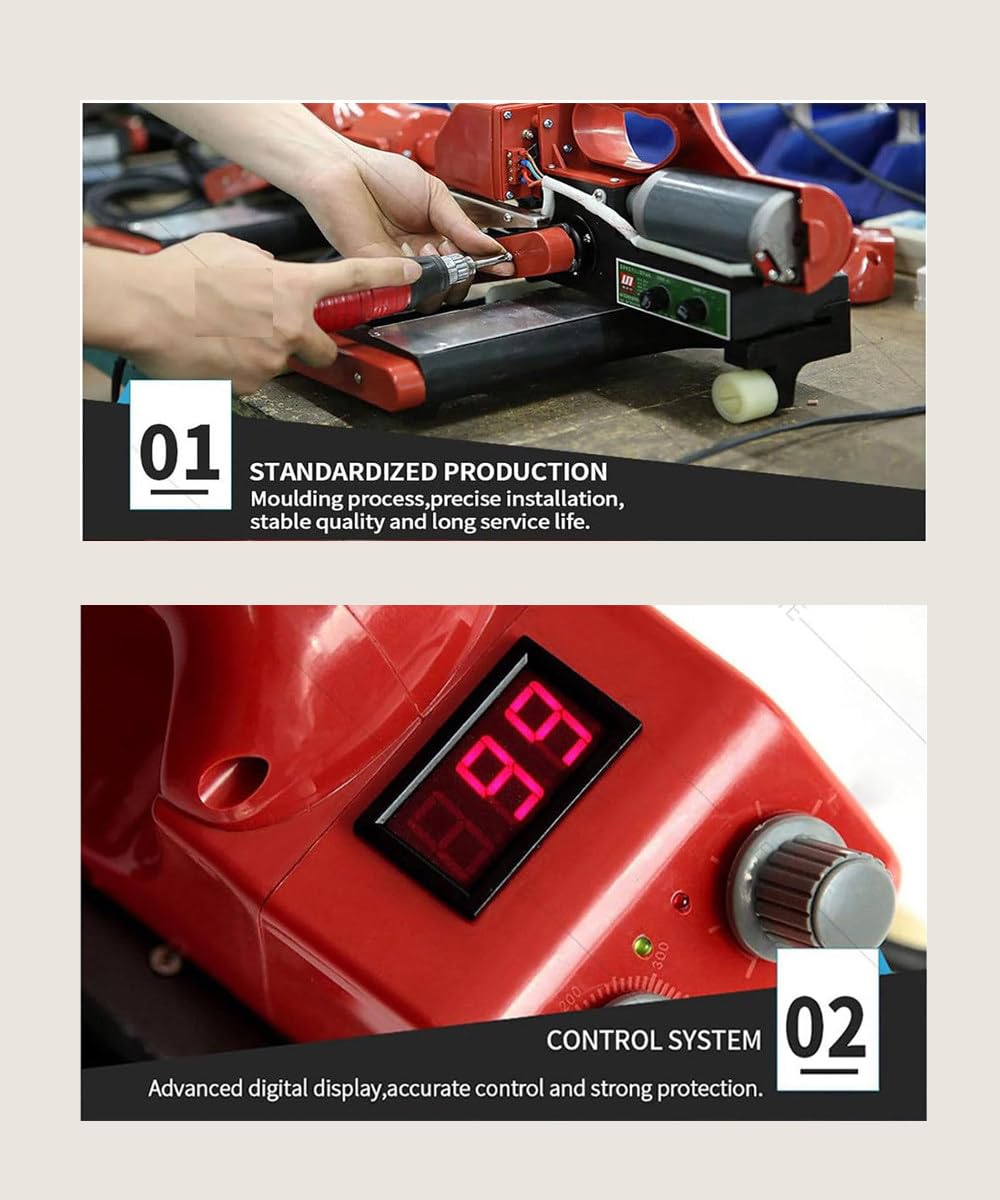 WHYYDSS Geomembrane Welding Machine, Film Welding Machine with Digital Display, Geomembrane Climbing Welding Machine, HDPE Hot Wedge Welder,110V