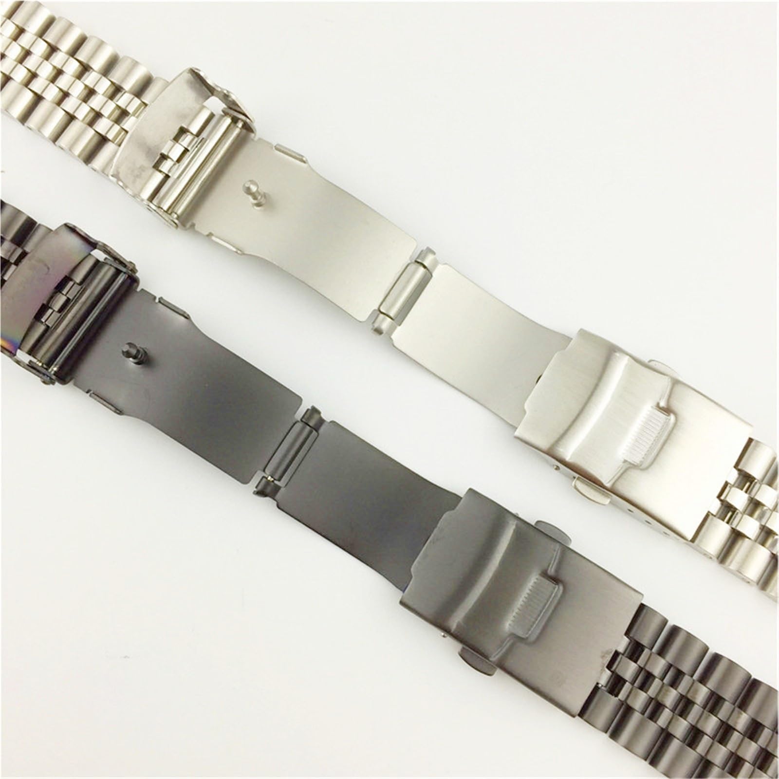 Correa de Reloj de Acero Inoxidable sólido, Hebilla Plegable, reemplazo de liberación rápida for Hombres y Mujeres, Adecuado for Relojes Tradicionales