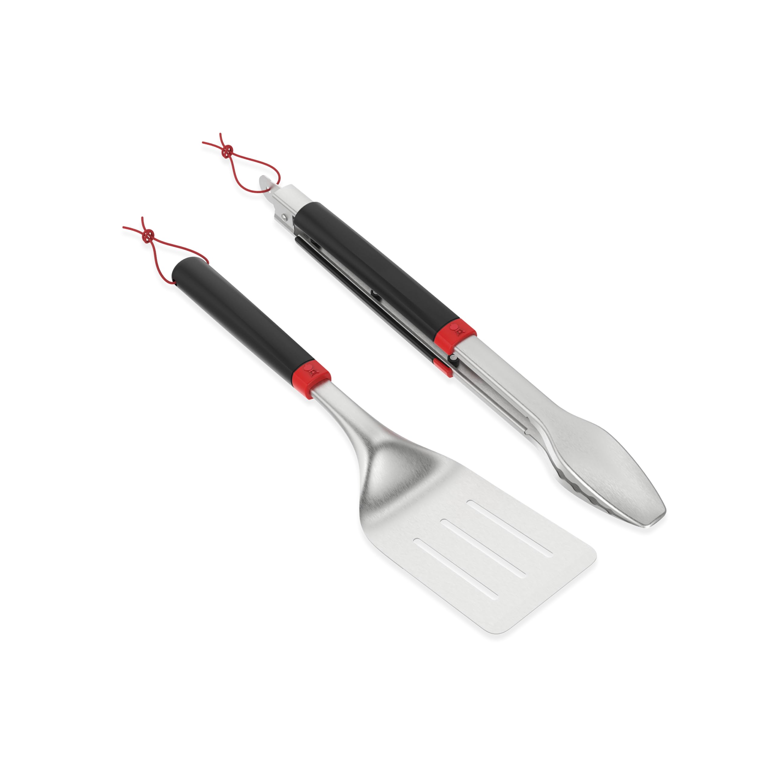 Weber Set d'ustensiles de Barbecue 2 pièces Pince et Spatule Poignée Ergonomique Compatible Lave-Vaisselle