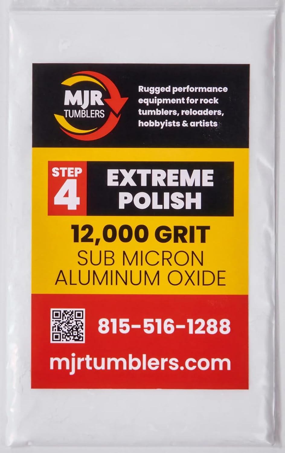 3 Pounds of MJR Tumblers Premium Quality Extreme Polish 12,000 Grit Sub Micron Aluminum Oxide Rock Polishing Powder. for Unparalleled Quality and Performance. A Disabled and Veteran Owned Company! 3 LB 12000 Grit Step 4