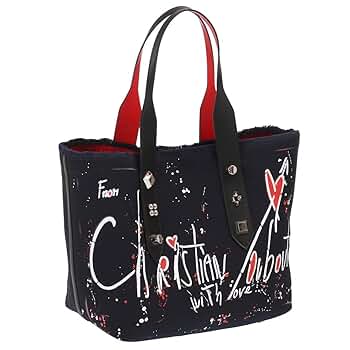 ルブタントートバッグ　キャンバス Christian Louboutin クリスチャンルブタン ロゴ トートバッグ