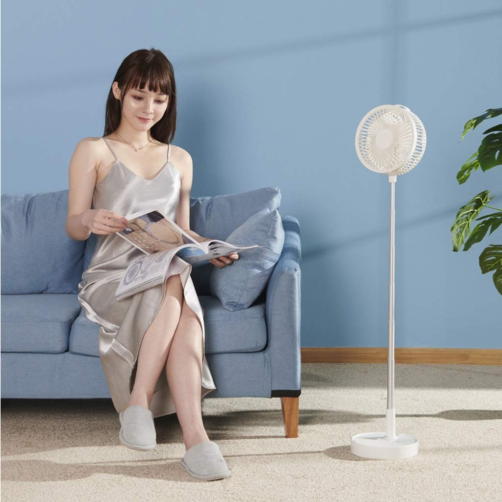 XJBTBA DHF Ventilatore Portatile, Ventilatore USB, Ventilatore Manuale, Piccolo Ventilatore Atterraggio Domestico Retrattile Pieghevole Ricarica Piccolo Ventilatore Elettrico Gale Mini Portatile