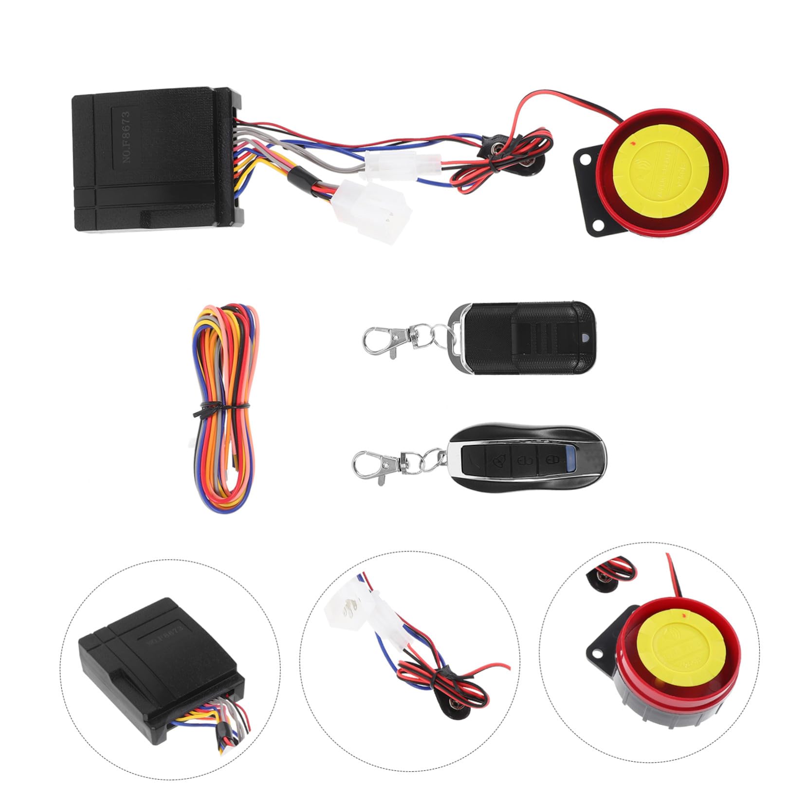 Allarme Antifurto per Moto con Avviamento Remoto, Blocco a Distanza e Rilevamento Vibrazione, Telecomando Incluso per Proteggere la Moto