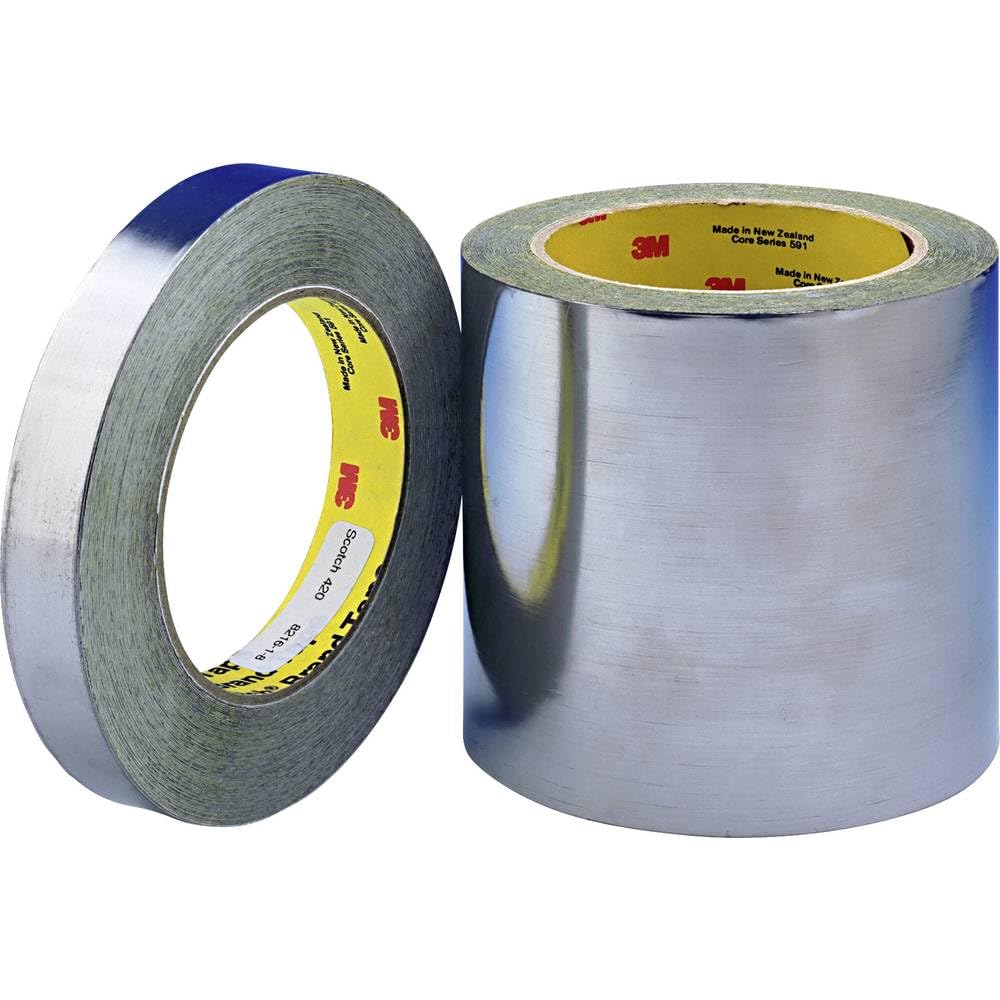 3M Lead Foil Tape 420, Dark Silver, 1 in x 36 yd, 6.8 mil
