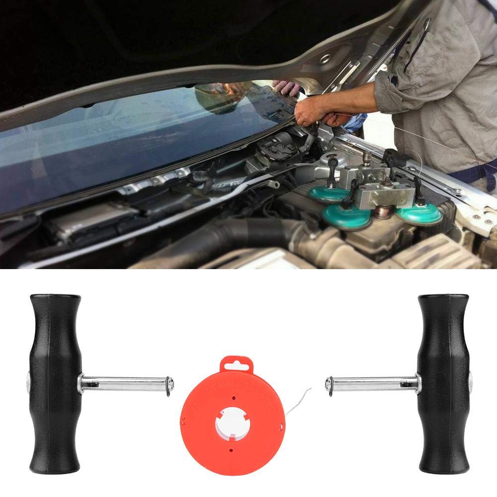 1 Set Strumento per la rimozione del parabrezza dell'auto K di lame di coltello per la rimozione del vetro della finestra automatica Strumento manuale di riparazione Set di coltelli per il taglio