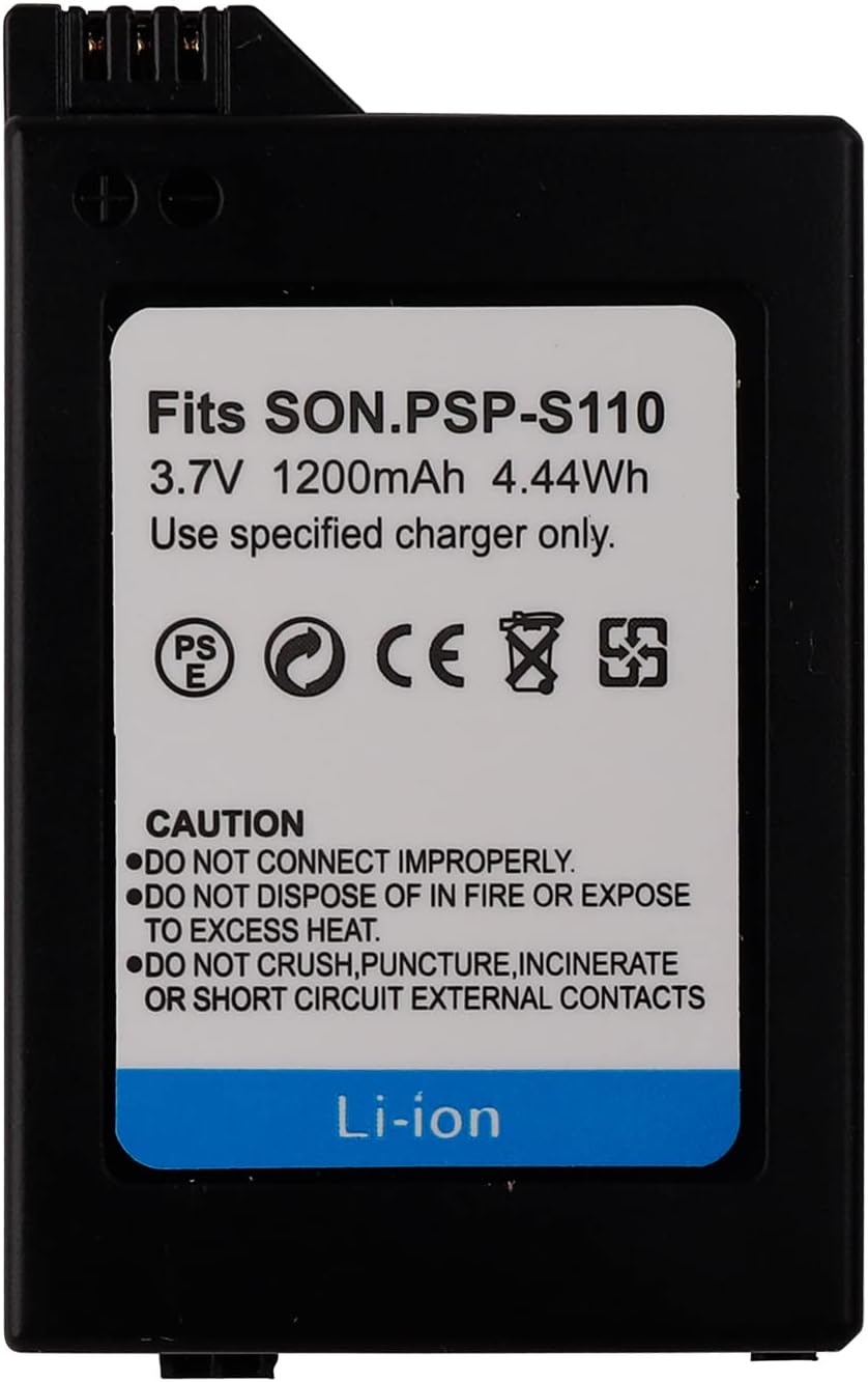 Duotipa Battery PSP-S110 Compatible with PSP 2000 2001 3000 3001 3004 Battery